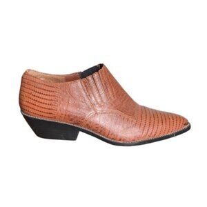 Genuine Leather Ankle Booties – Size 7 US – Made in Brazil